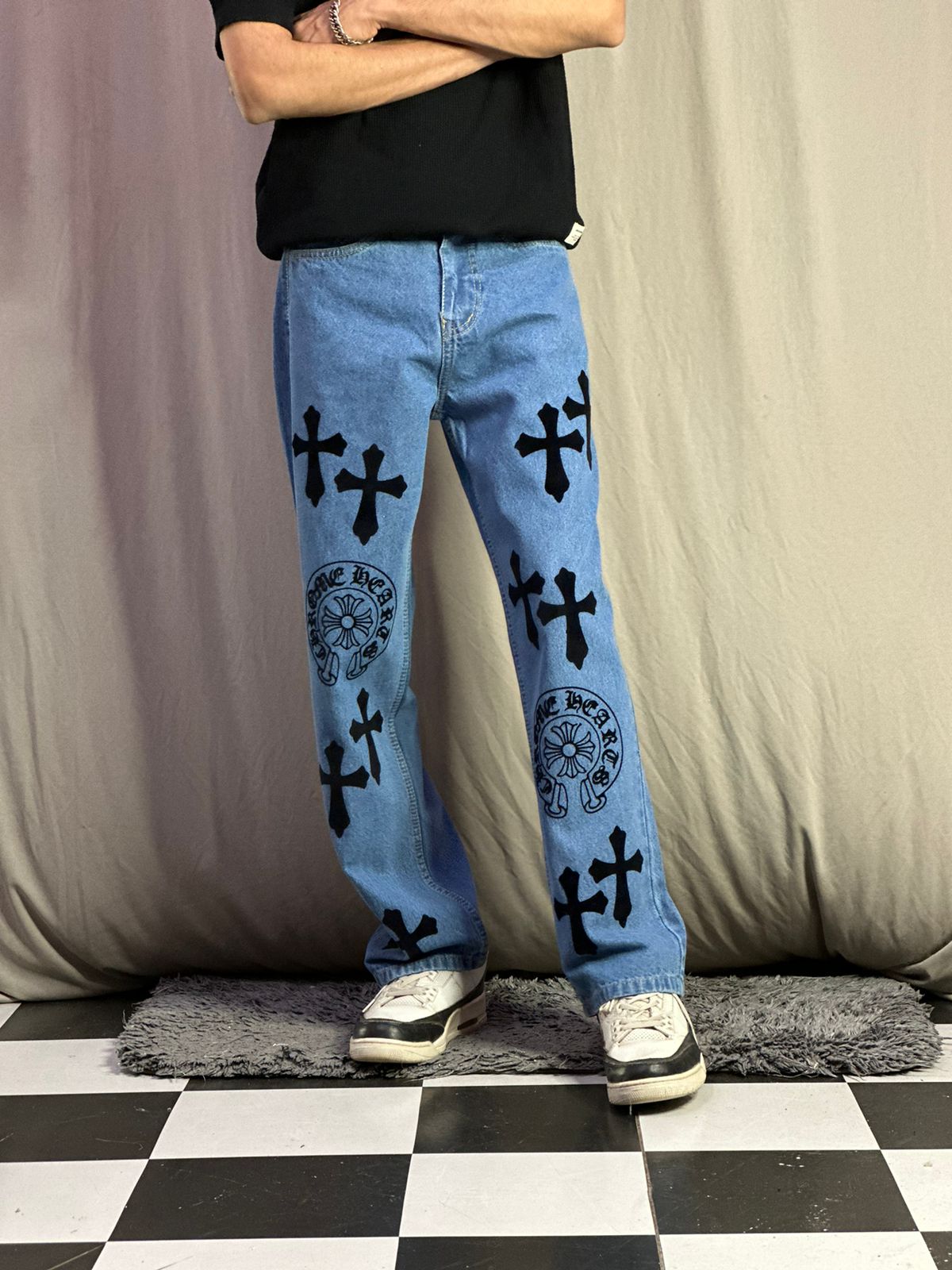 Authentic Cross Sky Blue Denim