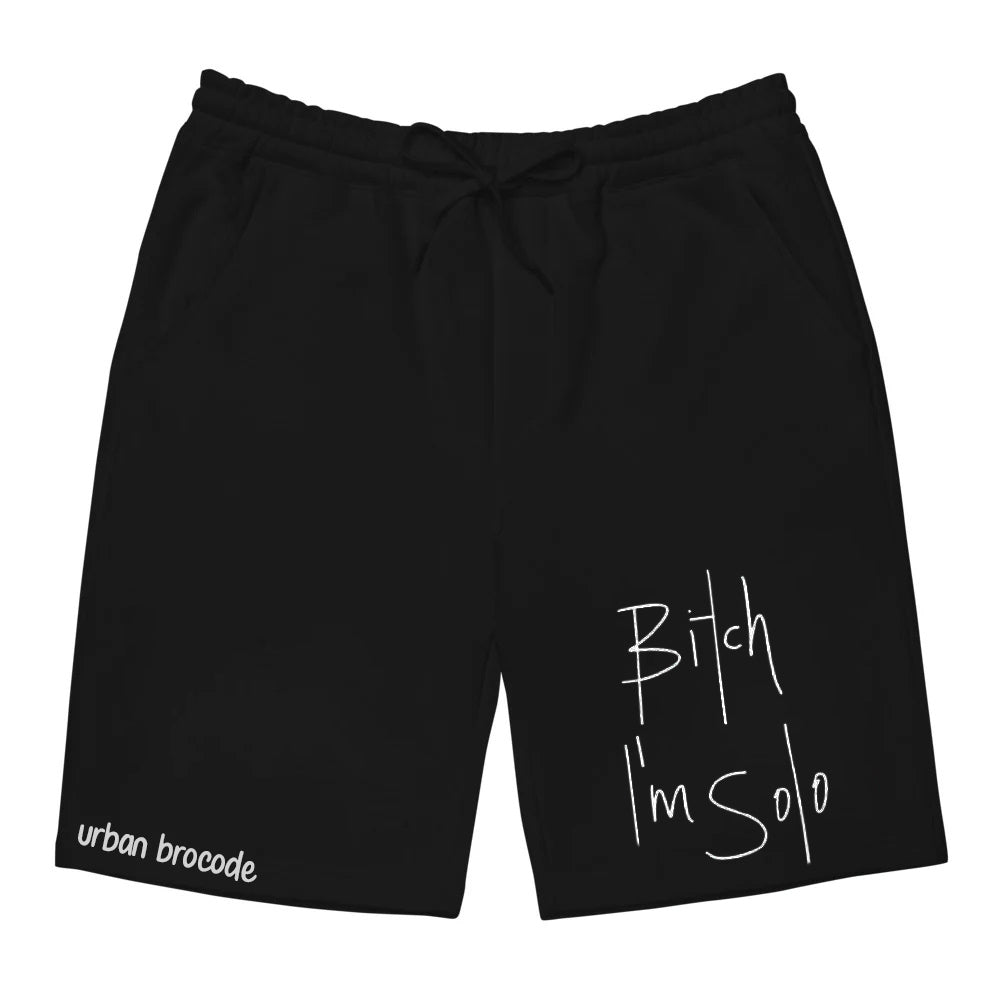 I am Solo Black shorts for men